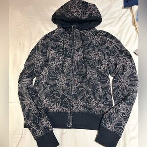 lululemon athletica Black Floral Jacket